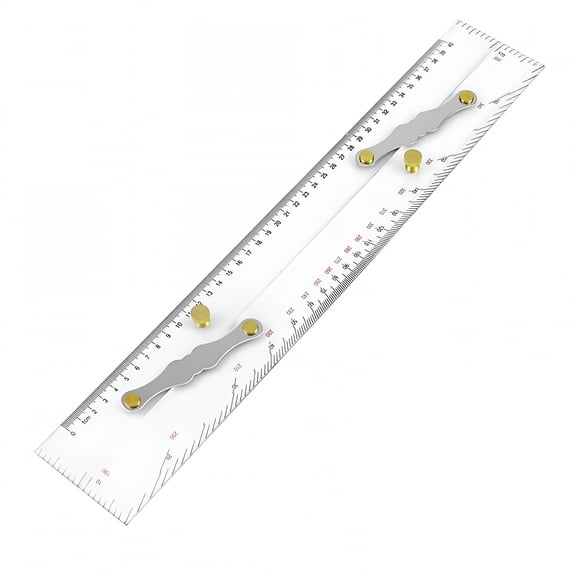 CCOCC Marine Ruler Parallel Ruler Nautical Charts Parallel Ruler Mapping Points to Pull Parallel Ruler 450MM