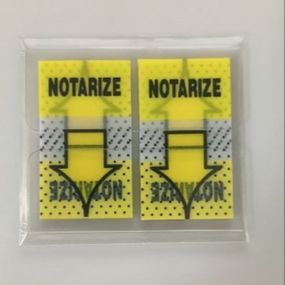 CCOCC Message Flags,Yellow,1 In. Wide,50/Dispenser Sticky Tabs,2 Dispensers/Pack