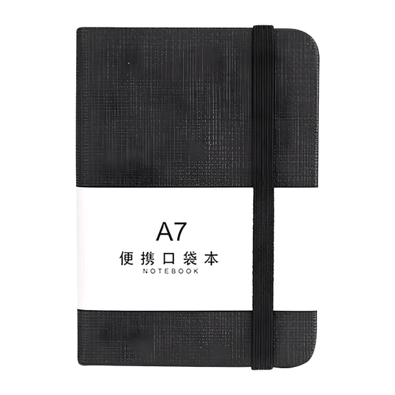 CCOCC Mini Notebooks, Small Pocket Notebook Hardcover Journal Notepad Multifunction A7 Business Notebook for Office Diary Subject Writing Supplies