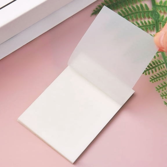 CCOCC Mini Post Notes, Brief Transparent Stick Notes, Translucent Sticky Notes Can Tear Stick Notes, Transparent Small Notebook Learning Office Note Take Can Be Pasted Stick Note Paper