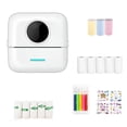 thumbnail image 1 of CCOCC Mini Printer Sticker Maker,Upload Photos Sticker Printer Machine,Recognize Questions Inkless Printer,White, 1 of 5