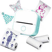 CCOCC Mini Sticker Printer,Thermal Print Pods,Green,50Mm Hd Print,Smart App,Gift,Diy Journal,Memos,Study Notes,Smart App Mini Sticker Printer