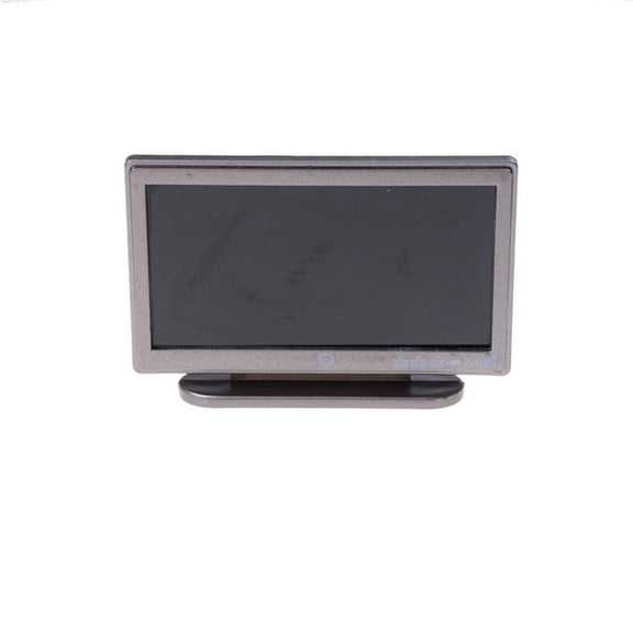 CCOCC Miniature Tv,Miniature Tv Design Mini Tv Set,Realistic Detail Crafting Premium Plastic Material Tiny Tv,Black