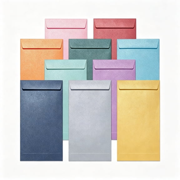 CCOCC Money Envelopes for Cash,100-Count Colorful Envelopes for Cash Gifts,Saving Challenges Checks,Seeds,Small Items,3.5X6.5 Inches 10 Colors