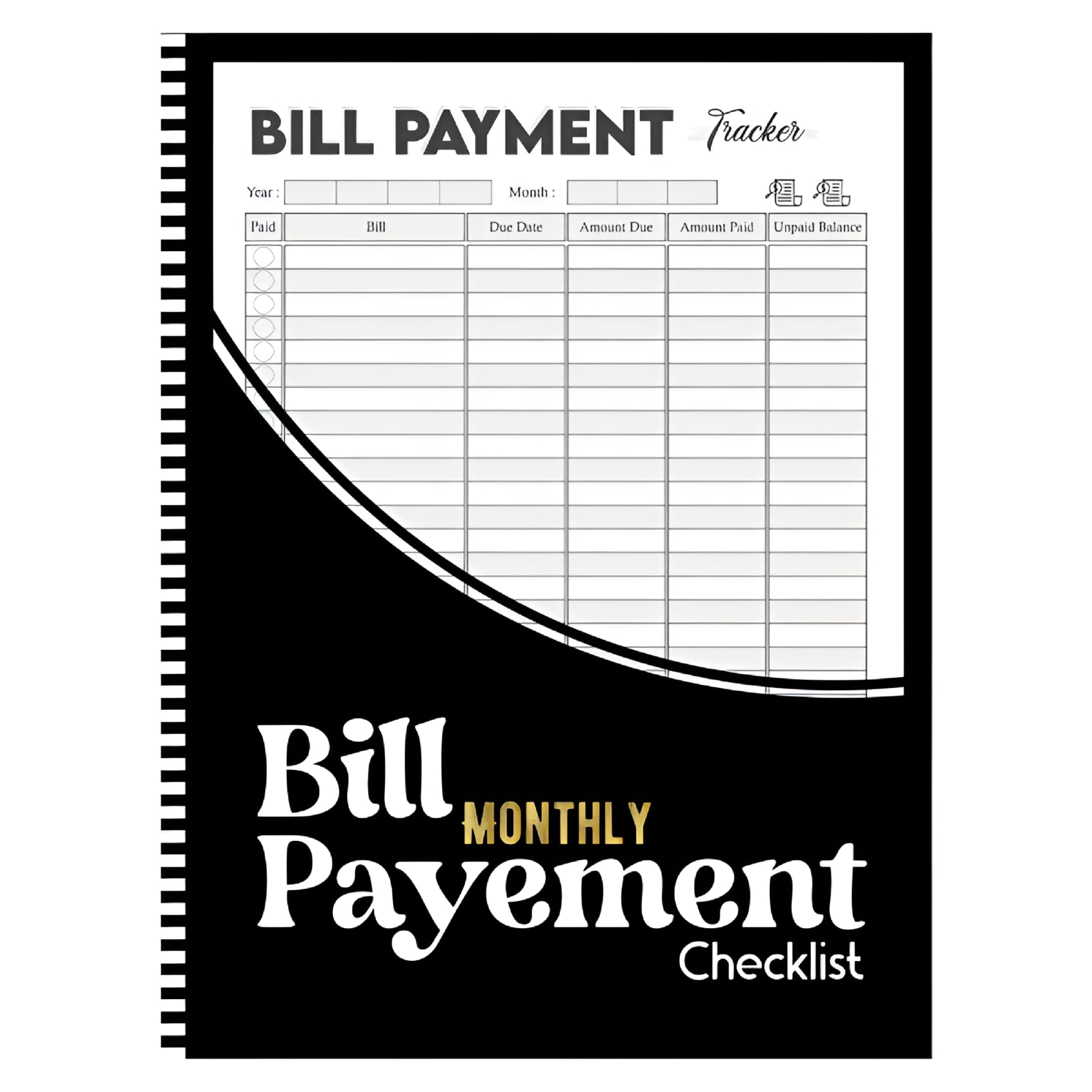 CCOCC Monthly Bill Tracker Notebook Budget Planner and Monthly Bill ...
