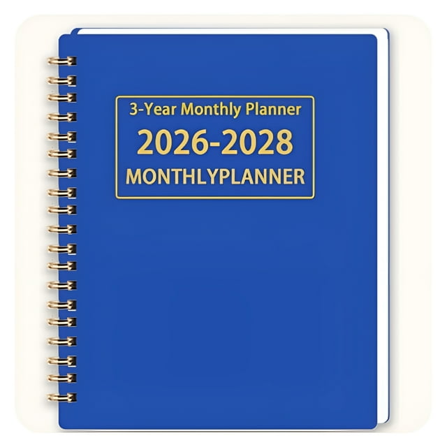 CCOCC Monthly Planner 2026-2027-2028 Across 3 Years Notepad Spiral ...
