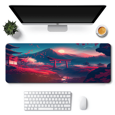 CCOCC Mouse Pad with Non-Slip Base,Washable and Durable Premium Rubber Desk Mat,Ergonomic Support Multipurpose Use Ergonomic Design Keyboard and Mouse Pad