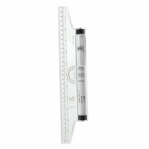 CCOCC Multi-purpose Rolling Ruler Plastic Measuring Rolling Ruler for Drawing Design
