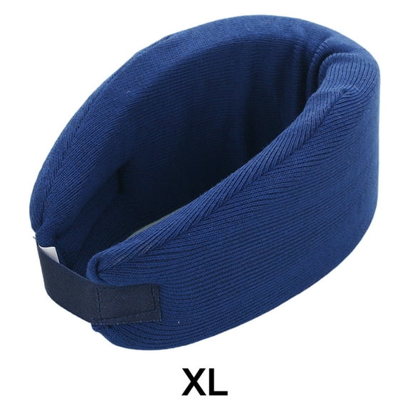 CCOCC Neck Brace,Soft and Warm Cotton Material Cervical Collar,High-Density Sponge Support Ergonomic Neck Protection Neck Support,Blue,Xl