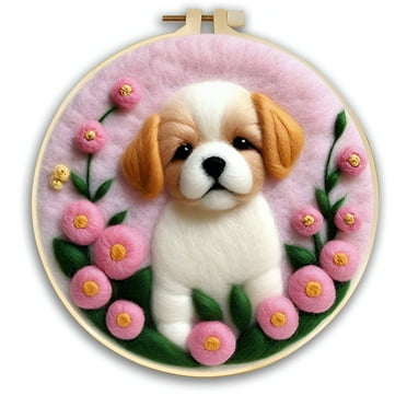 CCOCC Needle Felting Kit,Soft Touch Decoration Felting Kit,Comfortable Sensory Appeal Needle Felting,Style2