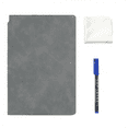 thumbnail image 1 of CCOCC Notebook Portable A5 Dry Erase Notebook Double Sided Convenient Writing Surface Reusable Whiteboard Notebook with Wipe and Dry-erase Marker Gray 5.8*9.2", 1 of 5