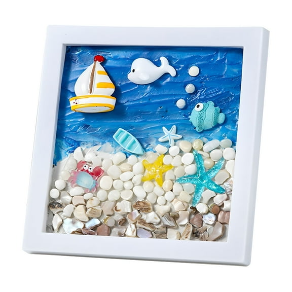 CCOCC Ocean Art for Kids with Frames,Marine Organism Art Projects Kits,Holiday Crafts Supplies Gifts for Girls Boys Ages 6 7 8 9 10 11 12