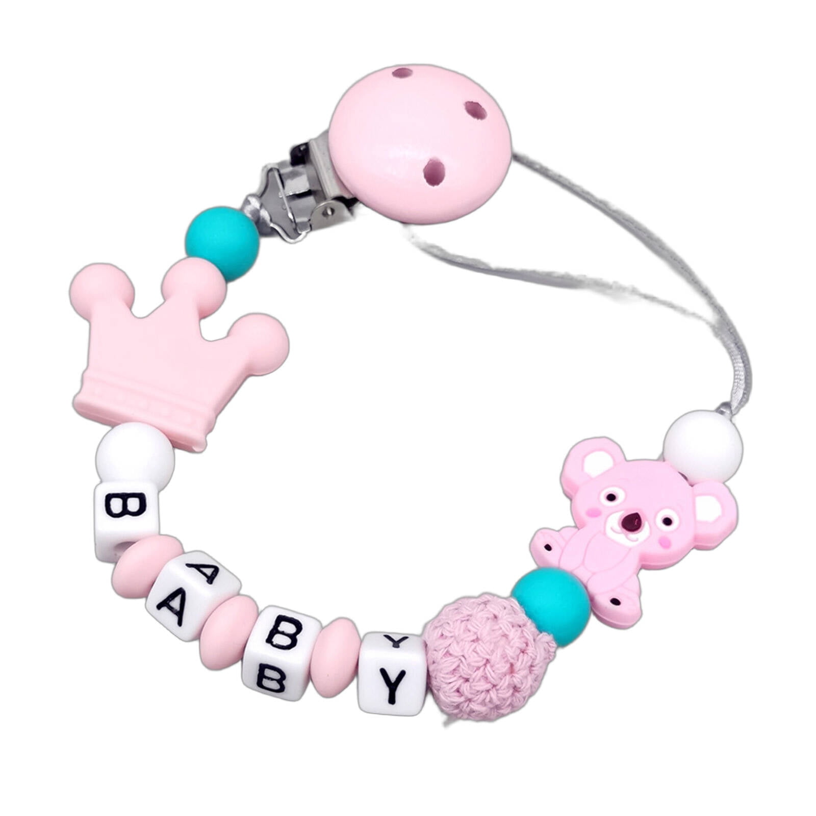 CCOCC Pacifier Clip,Baby-Safe Pacifier Clips Baby Girl,Soft Silicone ...