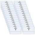 thumbnail image 1 of CCOCC Pack Of 40 Name Tags,90 X 56 Mm,Transparent Name Tag For Clothing,Clip,Name Plate Case With Clip Badge For Office,School,Travel, 1 of 4