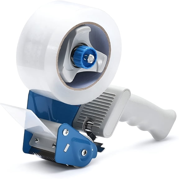 CCOCC Packing Tape Dispenser Gun with Stainless Steel Blade, Ergonomic Box Sealer for Shipping, Moving, and Office, Heavy Duty Carton Packaging Tool
