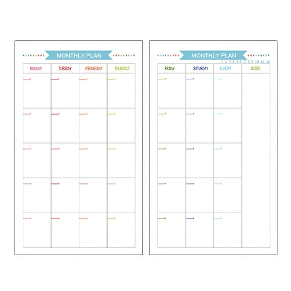 CCOCC Paper Planner Refill A5 Notebook Binder Refillable Inserts 6 Papers Refills Holes Lined A6 Loose Leaf Ring Daily