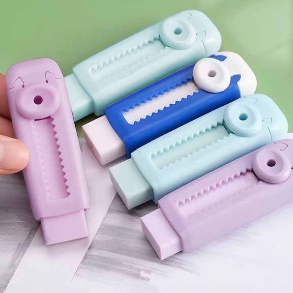 CCOCC Pencil Erasers, Pencil Creative Stationery Retractable Rubber Stick Erasers, Erasers for Office Supplies