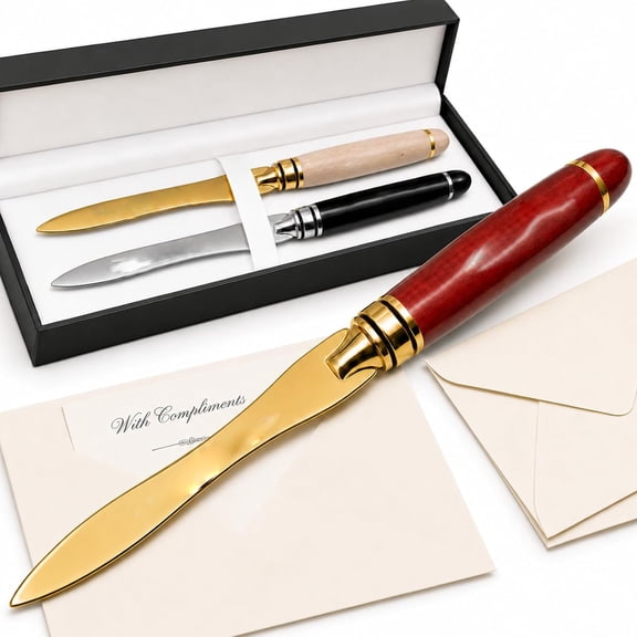 CCOCC Personalized Letter Opener with Engraved Name - Custom Envelope Slitter Mail Opener Tool,Metal Safe Edge,Perfect Gift for Home&Office,Men&Women