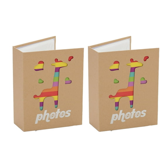 CCOCC Photo Album Eco-Conscious 4x6 Photo Albums for Friends&Family,Charming Baby Photo Album for First Photos,Giraffe