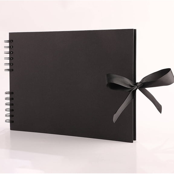 CCOCC Photo Album Modern Scrapbook for Personal Memories,Chic Sticker Book for Fun Crafts,Perfect Photo Album Scrapbook for Graduation Keepsakes,Black
