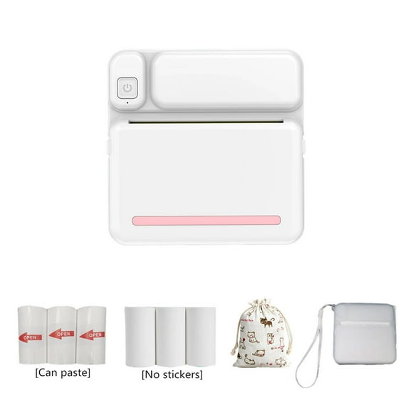 CCOCC Photo Printer,High-Definition Printing Mini Photo Printer,Smart Organizer Photo Printer for Iphone,Pink