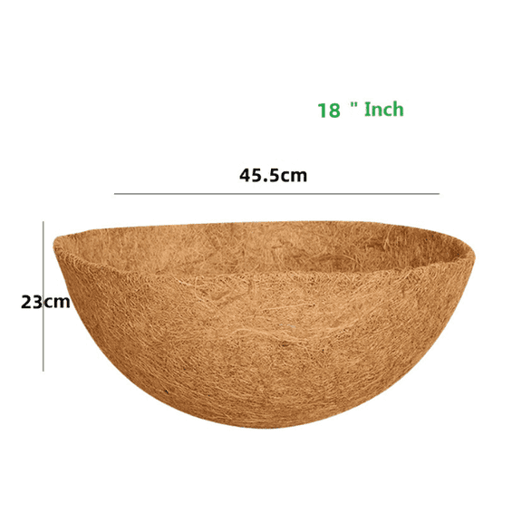 CCOCC Plant Pots,18" Moisture-Retaining Coconut Liner Planters for Indoor Plants,Robust Construction for Longevity Succulent Pots