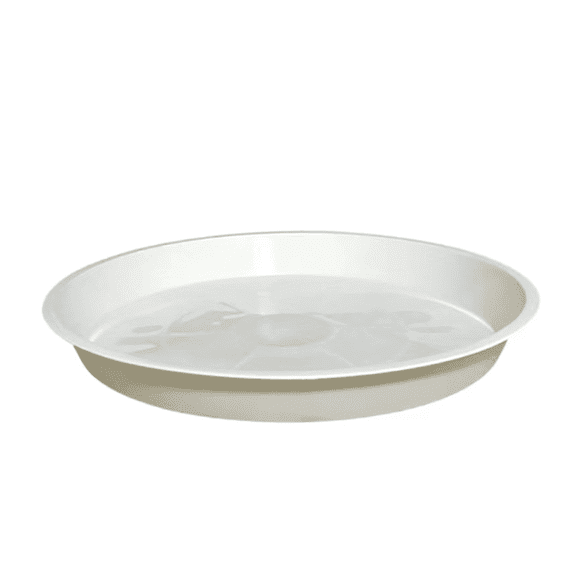 CCOCC Plant Tray,Root Rot Prevention Plant Saucers for Indoors,Sturdy Flat Base for Stability Plant Trays for Pots,White