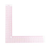 CCOCC Plastic L-Square Shape Ruler French Curve Sewing Measure Professional Tailor Craft Tool, L-Square Ruler, Sewing Ruler
