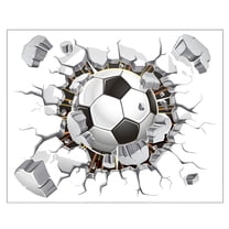 CCOCC Playroom Wall Decor,Waterproof Pvc Sticker Basketball Room Decor,3D Sports Design Classroom Wall Decals,Style1