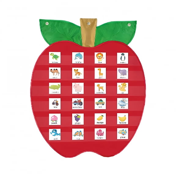 CCOCC Pocket Chart 70x86cm Large Size Wall Organization for Teacher Lessons Class Demonstrations Homeschool Teaching Supplies