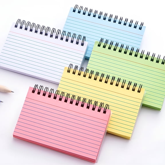 CCOCC Pocket Notebook 3x5 Inch, Small Lined Notepad with Waterproof Cover, 110GSM Thick Paper Spiral Memo Pad, Blue