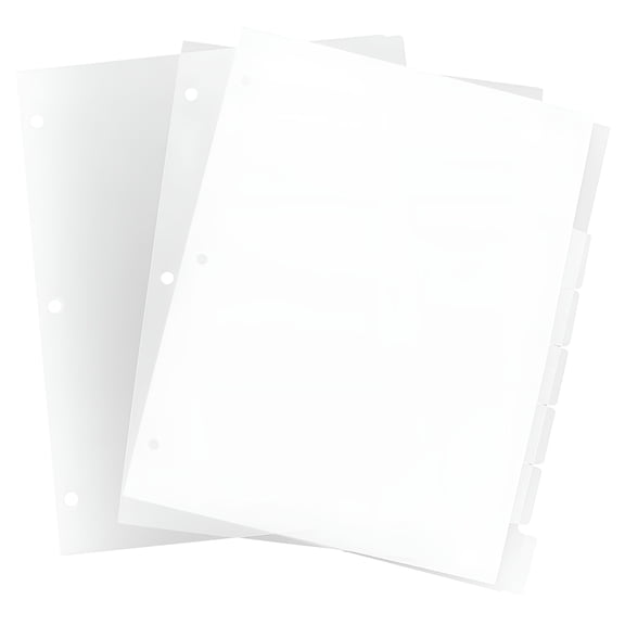 CCOCC Portable Transparent File Folder Dividers For Organizing Reports And Research Materials
