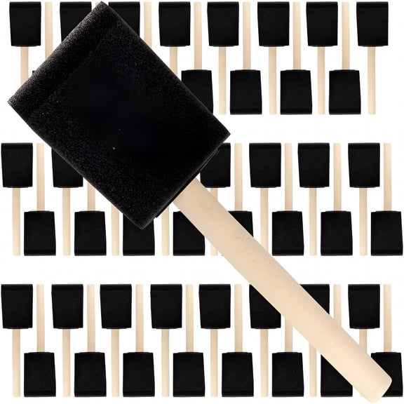 CCOCC Pro Grade - Foam Brushes - 2 Inch - 48 Piece Poly Foam Brush Set