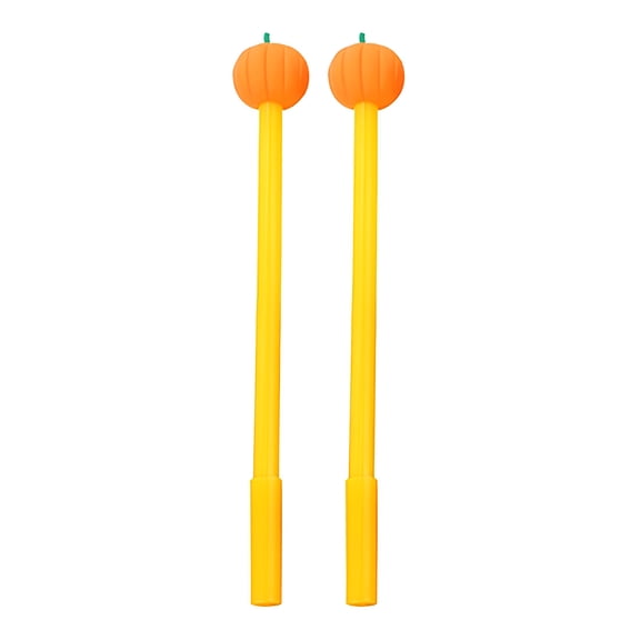 CCOCC Pumpkin Ink Pens Halloween Pumpkin Gel Ink Pen Orange Pumpkin Pen Cute Pumpkin Head Black Ink Writing Pen for Halloween