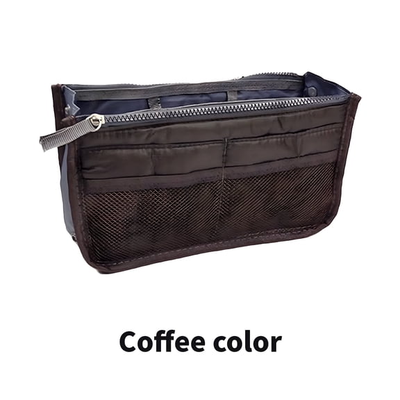 GASTROPOD Purse Organizer Insert,External Pocket Purse Insert Organizer,Comfortable Grip Handbag Organizer,Coffee