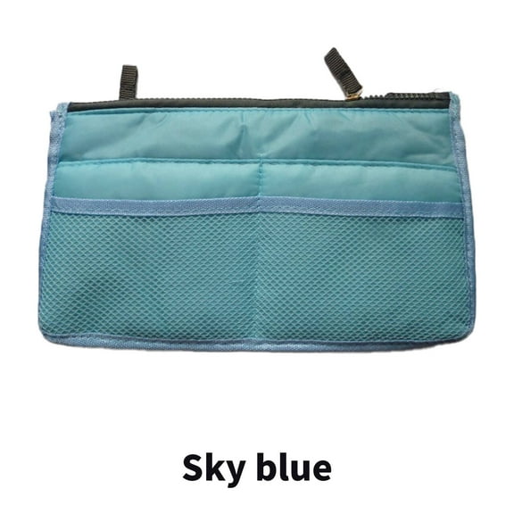 CCOCC Purse Organizer Insert,Solid Color Purse Insert Organizer,Transparent Handbag Organizer,Sky Blue