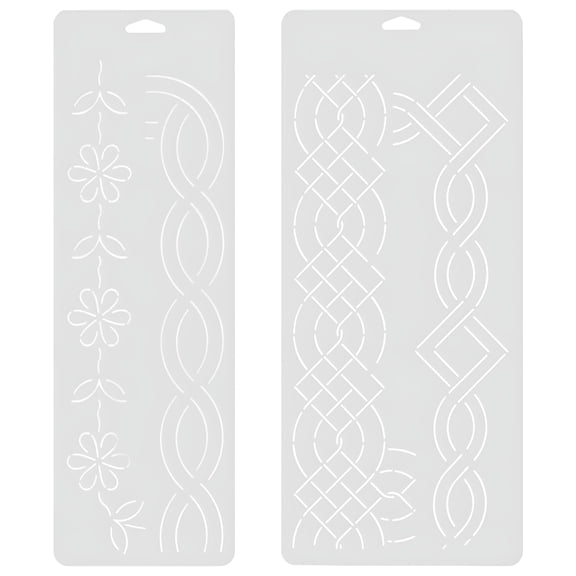 CCOCC Quilting Stencil Template Set, Premium Plastic Patchwork Ruler for Sewing, Embroidery, and DIY Crafts, Precision Fabric Cutting Guide for Beginners and Tailors
