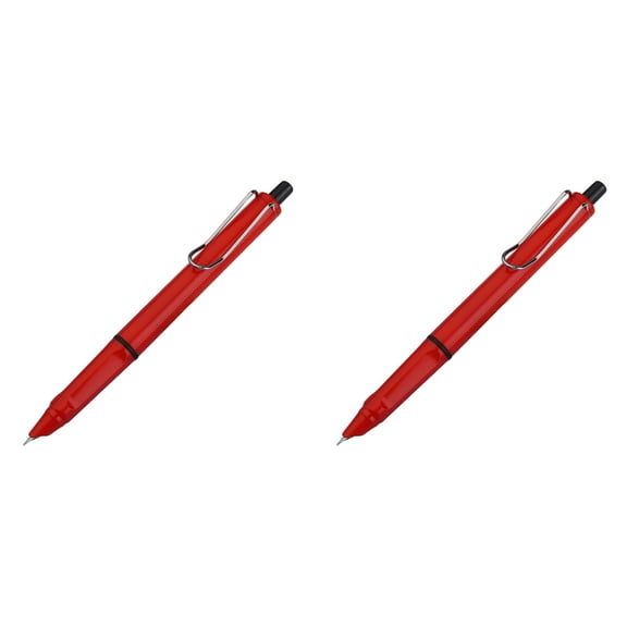 CCOCC Retractable Gel Roller Pens,Japanese Pen Style,Ultra Fine Point (0.38mm),Quick Dry Black Gel Ink,Precise and smooth writing,Comfortable Grip,2-Count Pack,red