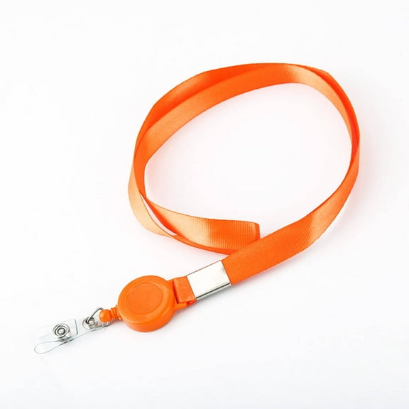 CCOCC Retractable Lanyard,Lanyards for Id Badges,Card Holder,Orange