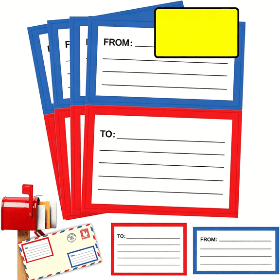 CCOCC Return Address Mailing Labels 120 Pcs Blank Mail Shipping Labels 3.5 X 4.5 Inch Self Adhesive Handwriting Address Tags Sticker