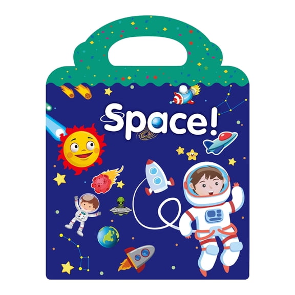 CCOCC Reusable Sticker Books for Kids & Toddlers, Educational Learning Toys, Sticker Books for Kids, Educational Toys for Boys and Girls, Toddler Scene Sticker Book, Birthday Gift for Kids