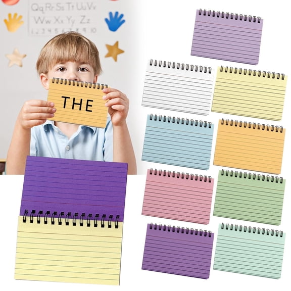 CCOCC Ruled Index Cards 3X5 Inches Note Taking Paper for School Learning Memory Recipe Memo Scratch Pad Diy Greeting Card Study Flashcards Writing Supplies 1Pcs