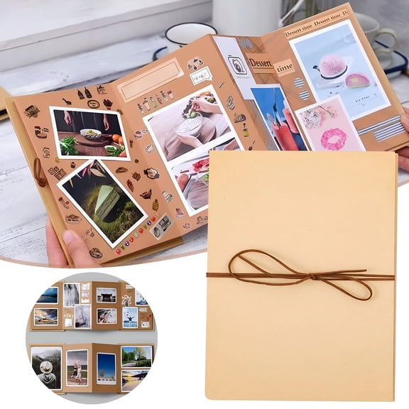CCOCC Scrapbook Album Memory Book Diy Accordion Scrapbook Album,Personalized Photo&Memory Book for Anniversaries