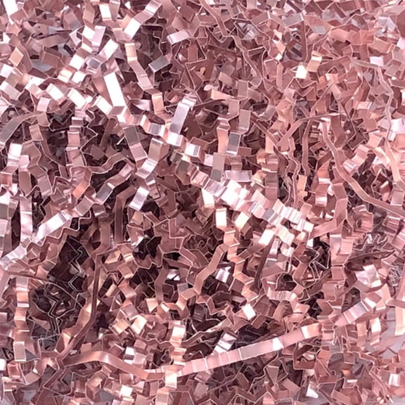 CCOCC Shredded Paper Pink Basket Filler 1/2 Lb Gift Box Crinkle Cut Paper Shredded Stuffing Rose Pink Grass for Valentine Day Packing Shipping Decorations Wrappings