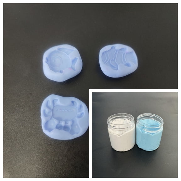 CCOCC Silicone Rubber Mold Making Kit Food Grade Modeling Putty for DIY Resin Candle Soap Jewelry Crafts Non-Stick Art Supplies