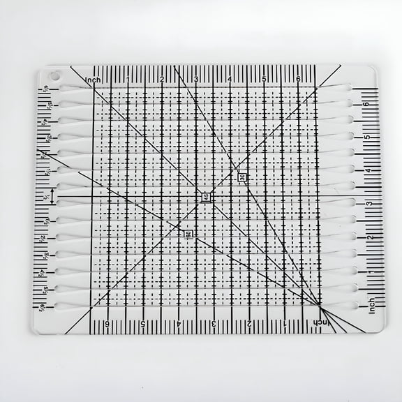 CCOCC Slotted Quilting Ruler Patchwork DIY Craft Cutting for Pattern Maker sewing rulers for fabric