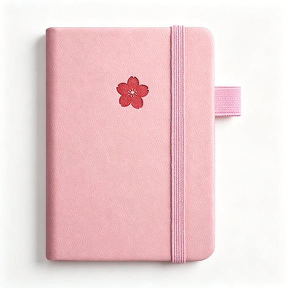 CCOCC Small Notebook,Mini Notebook Thickening Simple Word Book Pocket Notepad Portable Taking Notes(Pink)