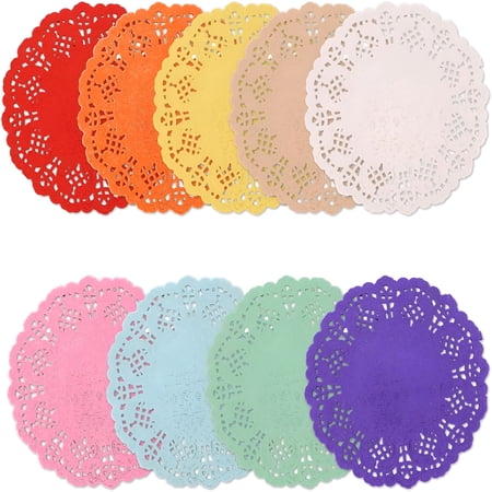 CCOCC Small Round Paper Doilies,180Pcs 3.5In Colored Lace Paper Doilies Mini Paper Doilies Disposable Paper Placemats Round Lace Doilies for Tables,Plates,Dessert Trays,Cakes,Party Buffet Supplies price history and forecast - CCOCC None
