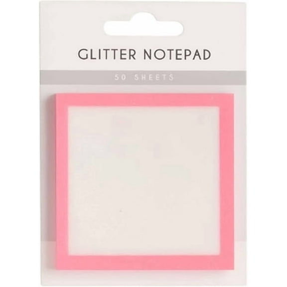 CCOCC Sparkle Sticky Notes,Glitter Sticky Notes,Clear Post It Note Pastel,Small to Do List,See through Note,Office Supplies Pink