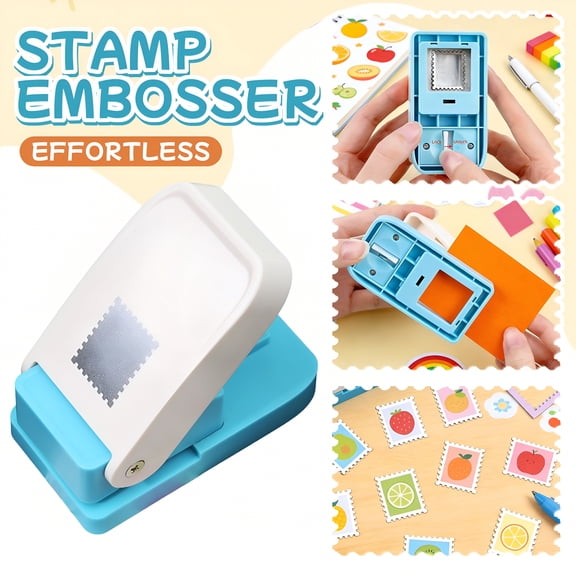 CCOCC Stamp Puncher,Stamp Punch,Postage Stamps Punch,1X0.8inch Rectangular Stamps Cutout Punches,Lever Paper Punches for Crafting,Square Craft Hole Puncher for Paper Crafts DIY Scrapbooking